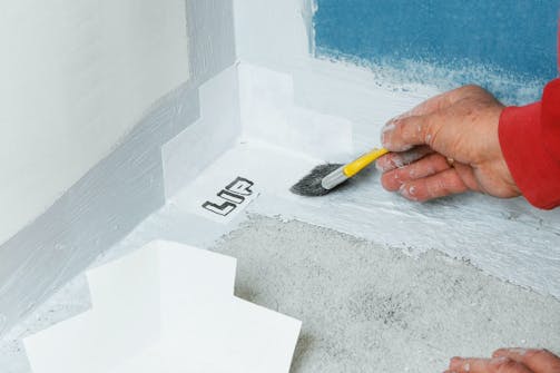 Vådrumsmembran5 Vådrumssikring: Flydende vådrumsmembran